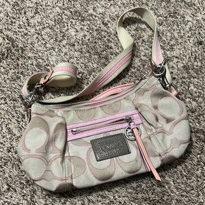 Coach Pink and Cream Women's Bag